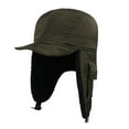 thumbnail image 3 of Windproof Winter Hat for Adults, Thermal Hat for Cold Weather, Baseball Cap with Dark Green, 3 of 8