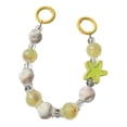 thumbnail image 3 of Llavero con dije para teléfono, llavero de coche, correa para la muñeca, decoración para bolso, dijes para bolso para mujer, recuerdos de fiesta, boda Amarillo, 3 of 8