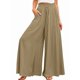 thumbnail image 1 of Pantalones Casuales de Cintura Alta para Mujer, de Color Liso, Largos y Anchos, con Bolsillos, para y Otoño. Cian L, 1 of 6