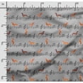 thumbnail image 2 of Soimoi Dog Print, Poly Taffeta Fabric, Decor Sewing Fabric by The Yard 56 Inch Wide, Decorative Fabric for Outdoor Upholstery, Umbrellas and Home Accents, Gray, 2 of 5