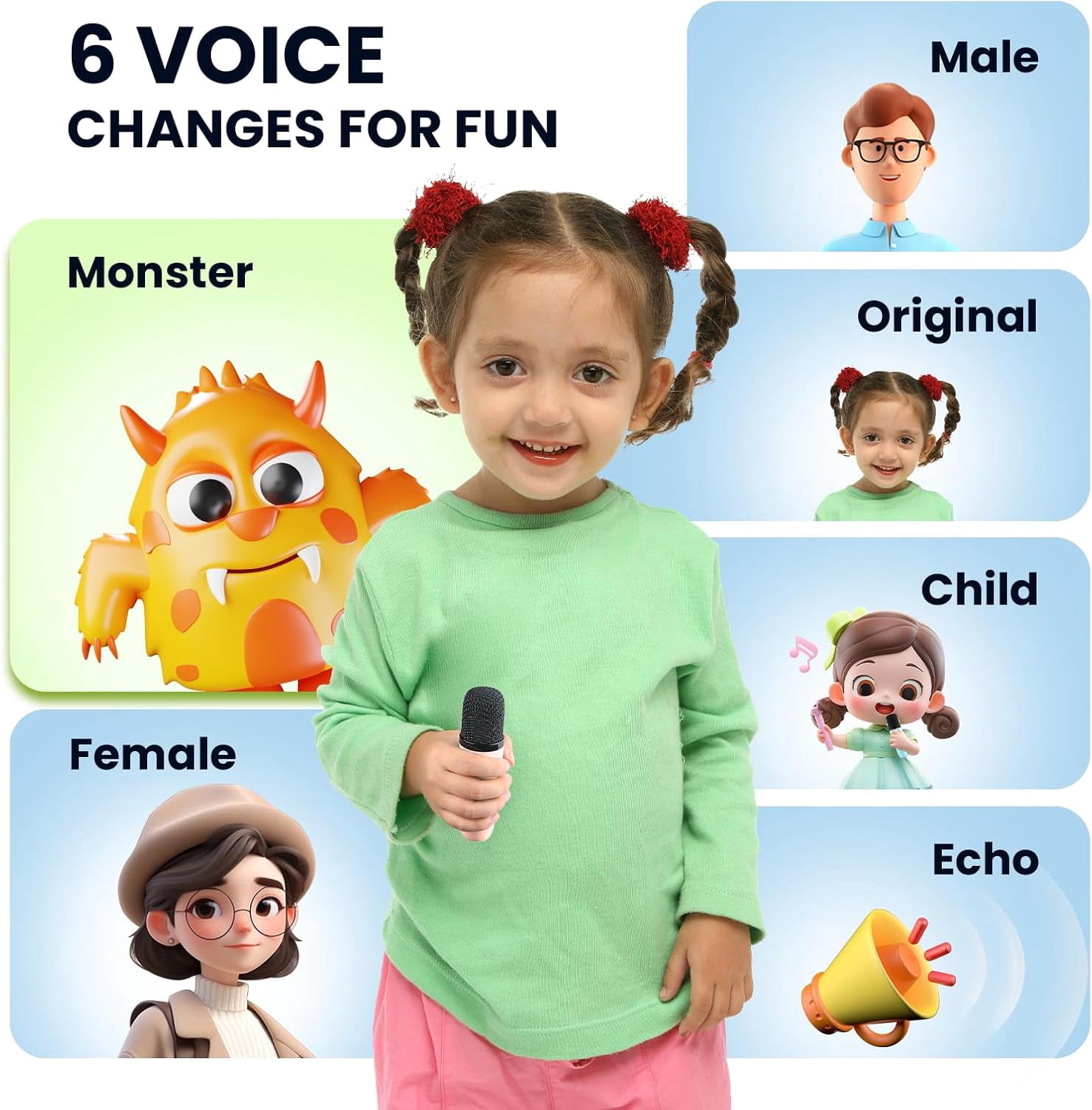 Mini Karaoke Machine for Kids Adults, Portable Bluetooth Karaoke Speaker with 2 Wireless Microphones for Kids Teens Adults, Ideal Gifts for Girls Boys Birthday Holiday Home Party (Pink)