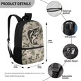 thumbnail image 3 of Aplkyhs Kids Backpack Set of 4 Camouflage Hunting Fish with Lunch Bag Pen Bag Set Bottle Sleeve for Girls Boys Multifunctional Pencil Case Suitable for Elementary Middle School High, 3 of 6