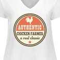 thumbnail image 4 of Inktastic Chicken Farmer Women's Plus Size V-Neck T-Shirt, 4 of 5