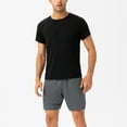 thumbnail image 5 of cllios Mens Athletic T Shirts Quick Dry Gym Short Sleeves Moisture Wicking Shirts Lightweight Crew Neck Workout Tee Shirts Summer Muscle Sports Shirts for Men Black XXL, 5 of 8