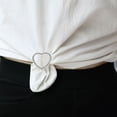thumbnail image 4 of Rhinestone Heart Shaped Scarf Buckle for DIY Use Durable Zinc Alloy Silver Color, 4 of 8