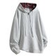 thumbnail image 1 of pstuiky manga larga para hombre, Sudadera holgada de manga larga con capucha y hombros caídos para hombre tops de invierno para hombre l, 1 of 7