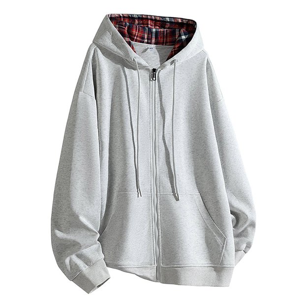 pstuiky manga larga para hombre, Sudadera holgada de manga larga con capucha y hombros caídos para hombre tops de invierno para hombre l