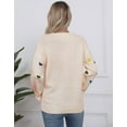 thumbnail image 5 of Valentine Sweaters for Women Trendy Colorful Heart Sweaters Lightweight Crewneck Sweater Shermie, 5 of 6