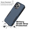 thumbnail image 5 of Apple iphone 15 Pro Phone Case with Tempered Glass Screen Protector, eBizWare Shockproof Case Cover for iphone 15 Pro, Heavy Duty Armor Full Body Protective Case -Blue, 5 of 8