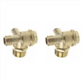thumbnail image 1 of 2X Valvula de Retencion para Compresor de Aire Conector de Tubo 3/8 Pulgada Rosca Hembra Dorado, 1 of 5