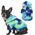 thumbnail image 1 of Mklhgty Tie Dye - Abrigo De Invierno Con Capucha Para Perros Pequeños, Capucha Cálida Ajustable Ultrasuave, Tela Cómoda Y Transpirable Para Uso Diario, 1 of 1