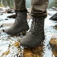 thumbnail image 6 of Nortiv 8 Men's Insulated Waterproof Construction Rubber Sole Winter Snow Skii Boots, 6 of 7