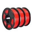 thumbnail image 1 of PETG 3D Printer Filament, 3KG Non-Toxic Dimensional Accuracy +/-0.02mm 3 Rolls FDM Printing Material Consumable ,Easy to Use, 1 of 7