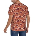 thumbnail image 2 of KLL American Football1 for Men's Baseball Shirts,Short Sleeve Casual Shirts Button Down Shirt for Men Beach Summer Wedding Shirt-XX-Large, 2 of 7