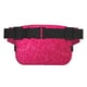 thumbnail image 3 of Balery Rose Red Glitter Mochila Cinturón para Mujeres y Hombres, Bolsa de Cintura Impermeable de Doble Capa con Correa, 3 of 9