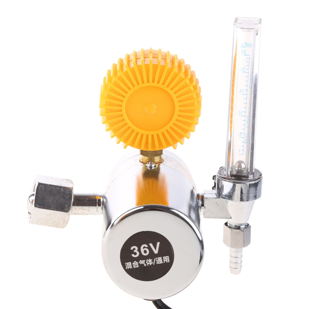 CO2- Mig- Tig Meter Regulator Pressure Gauge Welder- Parts Gas Reducer- Welding Accessory for MIG- & TIG Welding