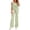 Green, variant on Women's 2 Piece Outfits Sleeveless Suit Vest and Wide Leg Pants Business Casual Blazer Sets 2026 Black L
