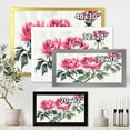 thumbnail image 4 of Designart 'Ancient Purple Peonies Branch' Traditional Framed Art Print, 4 of 4