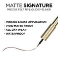 thumbnail image 5 of L'Oreal Paris Matte Signature Waterproof Liquid Dip Eyeliner, Burgundy, 5 of 11