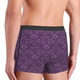 thumbnail image 5 of Kll Retro Florals Purple Men'S Cotton Boxer Briefs Underwear-X-Large, 5 of 9