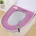 thumbnail image 1 of Toilet seat cushion with handle fully covered household toilet seat cushion detachable and washable toilet seat cushion suitable for all seasons, 1 of 6