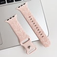 thumbnail image 6 of Compatible for Apple Watch Band 49mm 45mm 44mm 42mm, Mermaid Engraved Pattern iWatch Strap Soft Silicone Sport Wristband Replacement Band for iWatch Ultra 2/1 Series 9 8 7 6 5 4 SE 3 2 1, Pink, 6 of 6