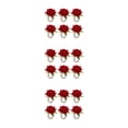 thumbnail image 4 of Injueey Anillo de servilleta de flores artificiales de 6 piezas Anillos de extraíbles portátiles Festival Decoración romántica Casa Mudanza Type1 NO1, 4 of 6