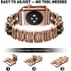 thumbnail image 3 of Compatible con Apple Watch Band 38 mm 40 mm 42 mm 44 mm con protector de pantalla para mujer, pulsera de joyería, correa de metal con 2 fundas brillantes para iWatch Series 6 5 4 3 2 1 Xemadio WMZL-991-17, 3 of 7