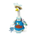 thumbnail image 3 of 7 Piece Garden Floral Themed Porch Goose Outfits with Lace Trim Dress Hat Apron Basket and Bird Accessories for 23 Inch Lawn Goose Statues Spring Front Porch Decor, 3 of 6