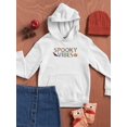 thumbnail image 3 of Colorful Spooky Vibes Hoodie Juniors -Image by Shutterstock,  Medium, 3 of 4