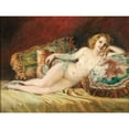 thumbnail image 2 of Richard Geiger 14x12 Gold Ornate Wood Frame and Double Matted Museum Art Print Titled - Lying Women's Act, 2 of 4