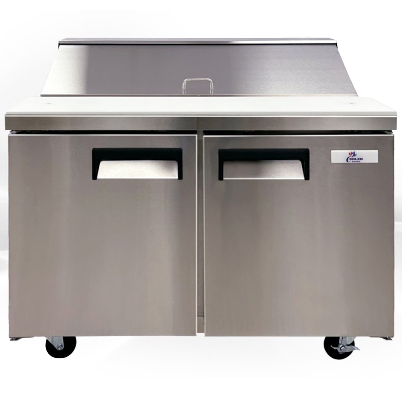NSF 48" Commercial Sandwich & Salad Prep Table – 9.5 Cu. Ft., Stainless Steel, ETL Certified, R290 Refrigerant