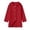Red, variant on Girls Hooded Single Coat, Kids Solid Color Mid Length Button Down Trench Outerwear, Long Sleeve Warm Overcoat with Side Pockets for Fall Winter(Light Blue,6-7 Years)