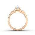 thumbnail image 3 of 3/4ctw Diamond Halo Engagement Ring in 10k  Rose Gold, 3 of 4
