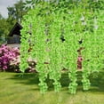 thumbnail image 5 of Babibeauty 6 Pack 3.6 Feet Artificial Fake Wisteria Vine Ratta Hanging Garland Silk Flowers String Home Party Wedding Decor (Green), 5 of 8