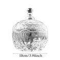 thumbnail image 2 of Powder Puff Set (With Case) - 1 Case + Puffs, Glass Powder Puff Jar With Sturdy Stopper Elegant Cut Cannister For Vanity Home Decor And Storage, Easter, St. Patrick'S Day, Wedding, Makeup Organizers, 2 of 2