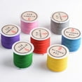 thumbnail image 4 of NIBOLOG Waxed Cord - 1 Roll 0.8mm Vibrant Color Easy for Weaving Acrylic Fiber Necklace Bracelet String, 4 of 8