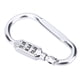 thumbnail image 1 of Bolsa de viaje Equipaje Seguridad Combinación Cerradura Mosquetón Candado Plata, 1 of 5