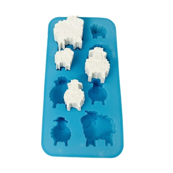 Tizuqe Multipurpose Sheep Shape Silicone Mould for Pastries Epoxy Resins Casting Mold