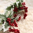 thumbnail image 3 of Injueey Navidad Bayas Ramas Decorativas Vacaciones Festival Atmósferas Navidad Inserción Fondo Decoración Rama Única Type3 NO3, 3 of 6