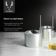 Viski Ice Ball Press, Aluminum Ice Ball Maker, Ice Press, Gifts for Men
