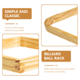 thumbnail image 3 of Billiards Frame Wooden Organizer Stand Snooker Fixing Rack Pool Table Balls Triangle Games Holders 30x20.5cm, 3 of 6