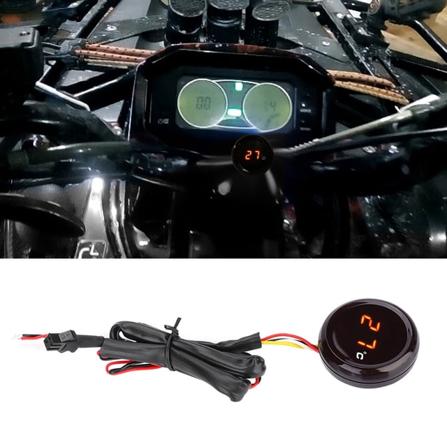 Termómetro para motocicleta, termómetro digital, medidor de temperatura del agua, termómetro digital resistente y duradero