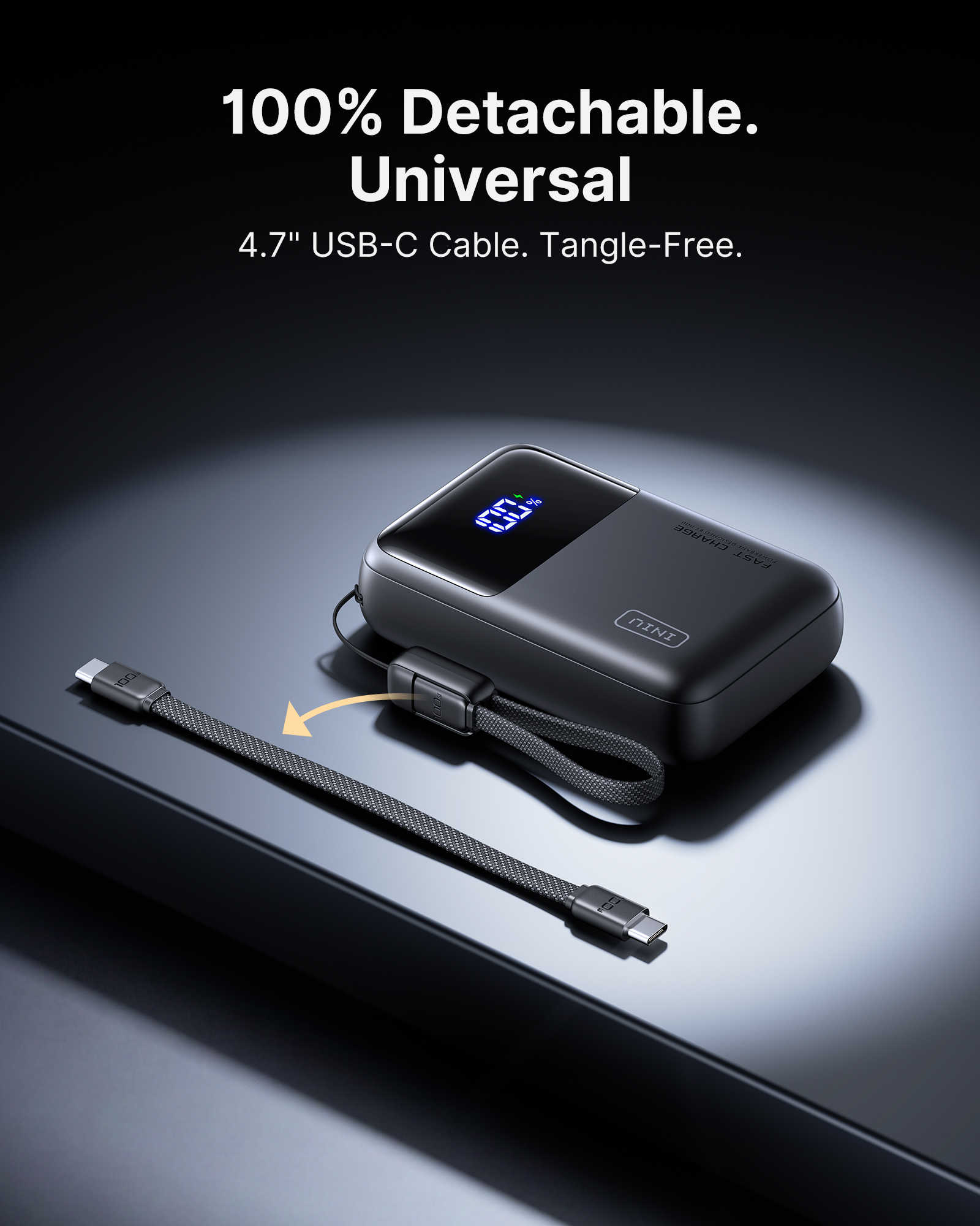 INIU 20000 mAh Laptop Power Bank, 65W Fast Charging photo 2