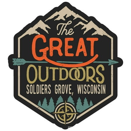 

Soldiers Grove Wisconsin The Great Outdoors Design 4-Inch Fridge Magnet