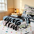 thumbnail image 5 of Erosebridal Happy Camping Camper Zipper Twin Comforter Sets with Fitted Sheet and 2 Pillowcases, Colorful Farmhouse Zipper Bedding Set, Polka Dots Reversible, 5 of 7