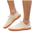 thumbnail image 1 of Womens Mens Barefoot Wide Toe Slip on Walking Shoes Fall Knit Non Slip Minimalist Zero Drop Golf Sneakers, 1 of 7