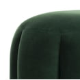 thumbnail image 2 of SAFAVIEH Couture Maxine Channel Modern Glam Tufted Ottoman, Emerald/Brass, 2 of 8