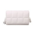 thumbnail image 1 of Bolso cuadrado pequeño de moda minimalista urbana, bolso bandolera de hombro Blanco, 1 of 5