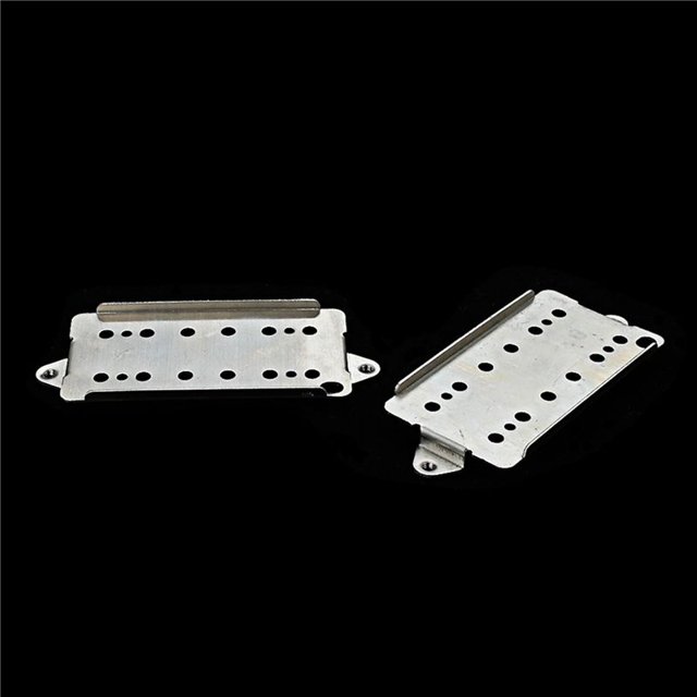2 Uds Puente de Cuello de Guitarra Humbucker Placa Base 50Mm 52Mm Espaciados de Poste Piezas de Cuello de Puente Humbucker